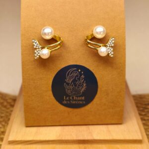 boucles d'oreilles , queue de sirène perles